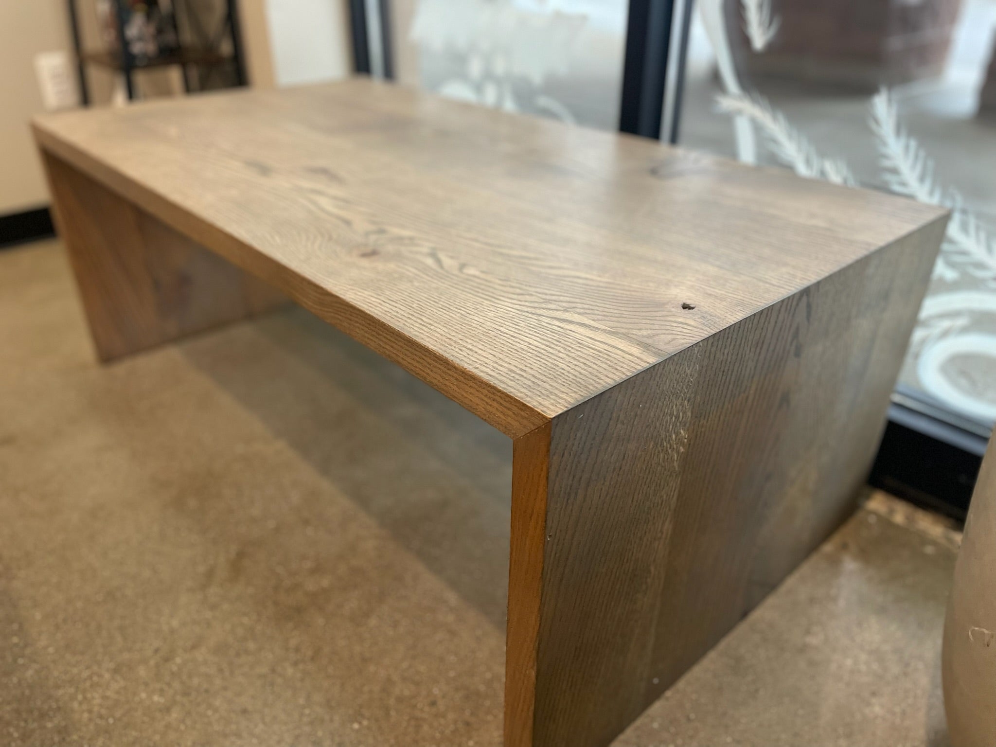 The Offset Bench (coffee table) - Red Oak