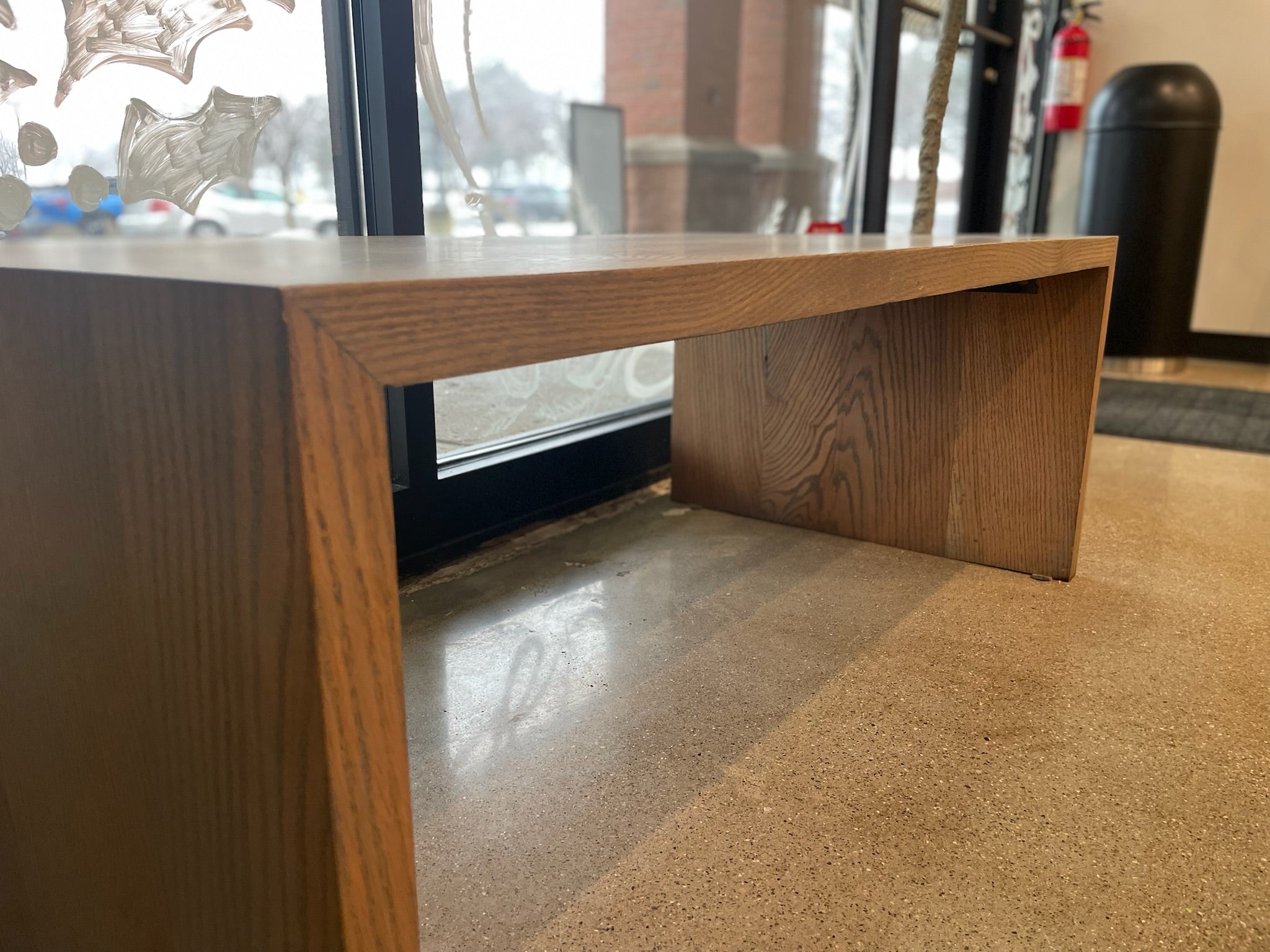 The Offset Bench (coffee table) - Red Oak